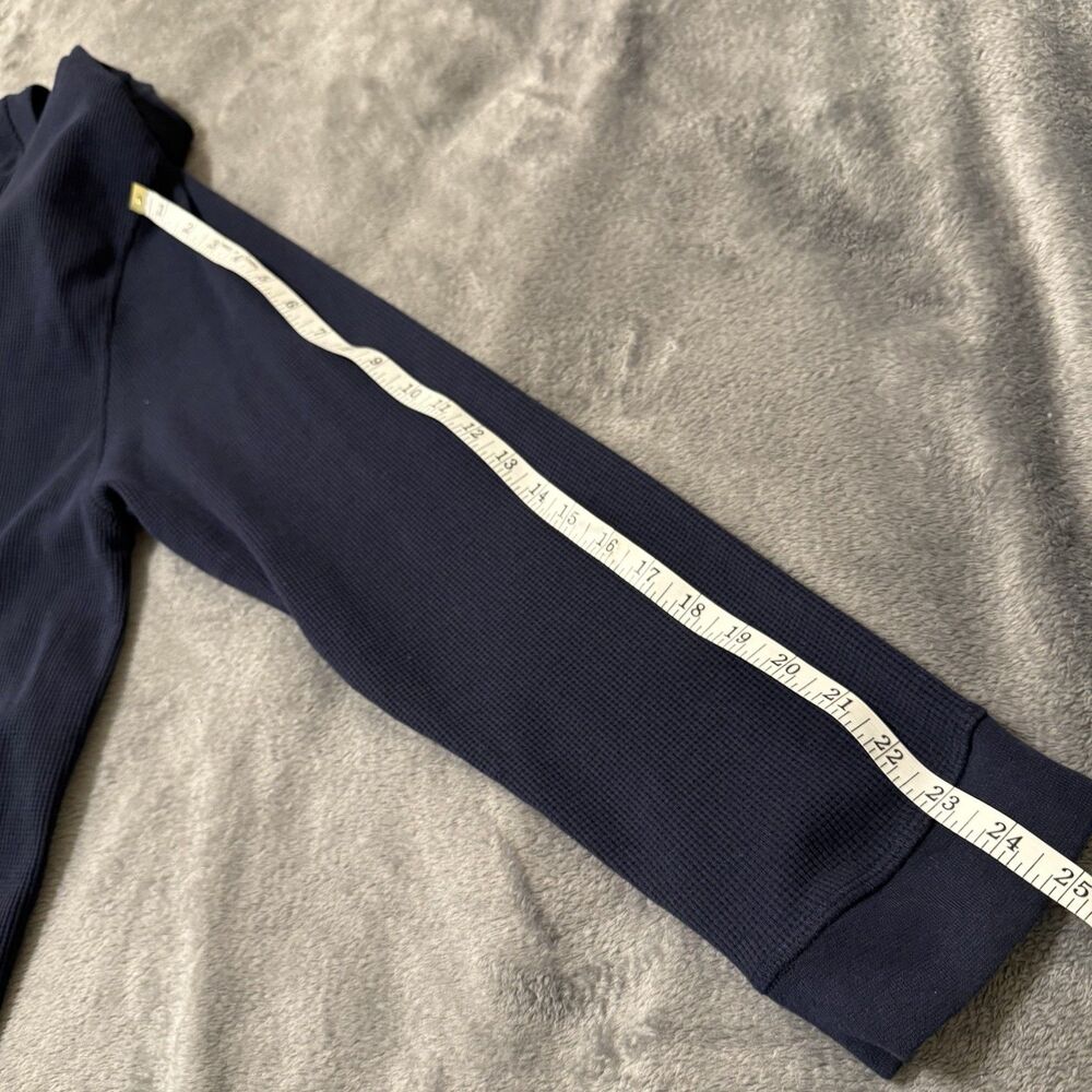 Akademiks Long‎ Sleeve Waffle Shirt Navy Blue Size 3XL - Picture 4 of 6